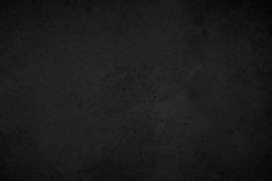 Close up retro plain dark black cement & concrete wall background texture for show or advertise or promote product and content on display and web design