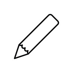 pencil icon vector line  illustration design logo template flat style trendy collection