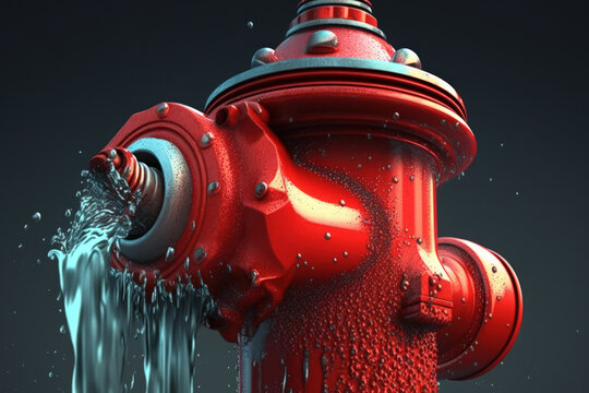 Red fire hydrant stock illustration. Illustration of steel - 34292676