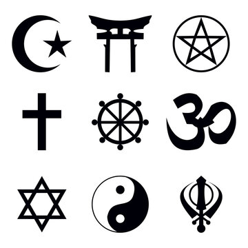 set of religious icons