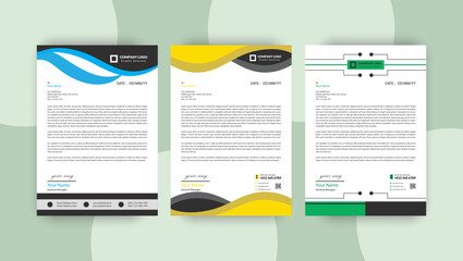 business letterhead design template,