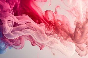 pink and white swirling smoke graphic background texture element background, generative ai
