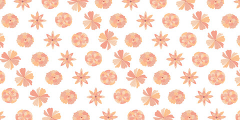 Pastel flower pattern for background