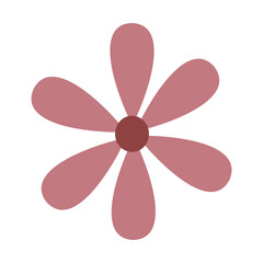 Fototapeta na wymiar simple pink flower element