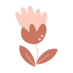 simple flower hand drawn