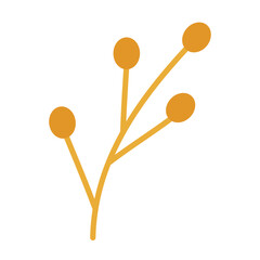 yellow cherry fruit element