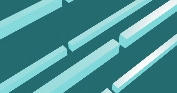 3d render with blue simple background with rectangles