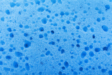Texture of blue sponge as background