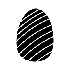 Easter eggs icon on transparent background.