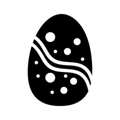 Easter eggs icon on transparent background.