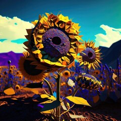 sunflower in the sky