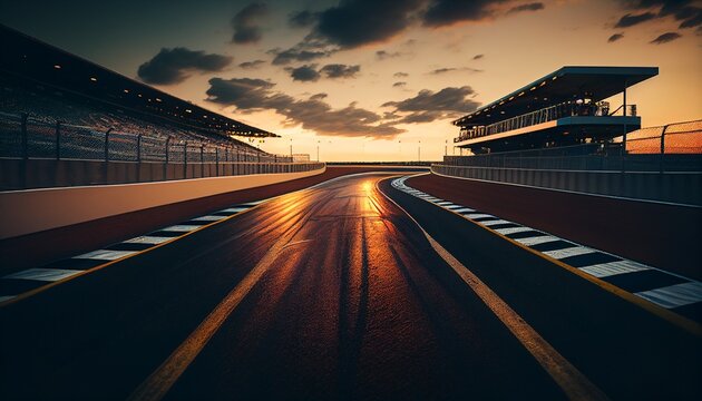 Race track. generative AI