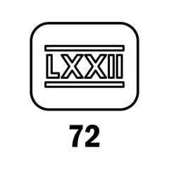 roman numeral icon vector illustration design logo template flat style trendy collection