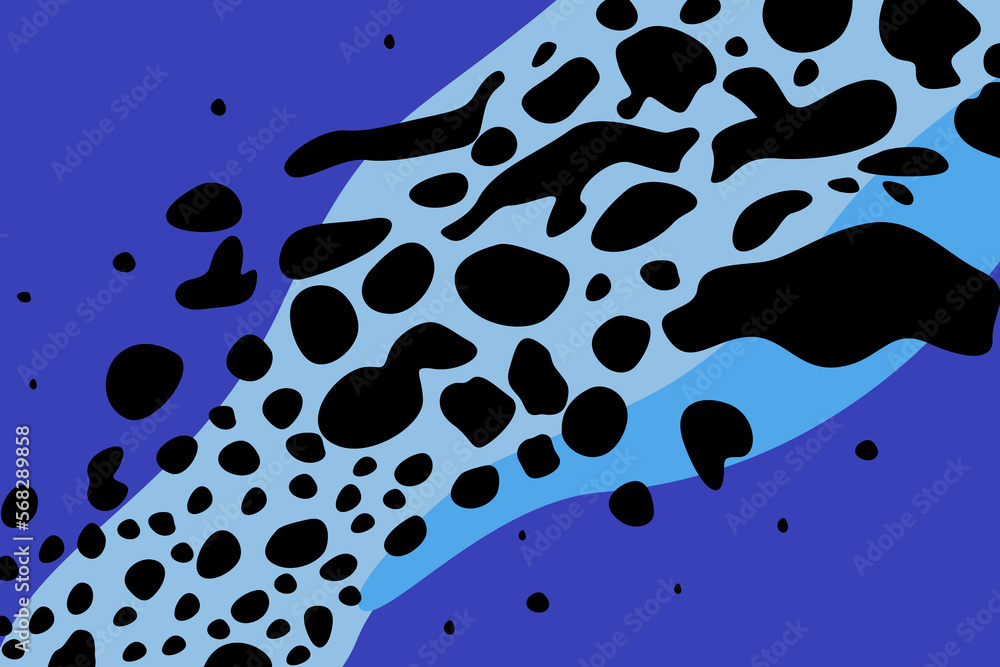 Poster Abstract blue pattern background design