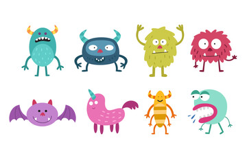 Collection of cute monster in childish style © berkahjayamaterial