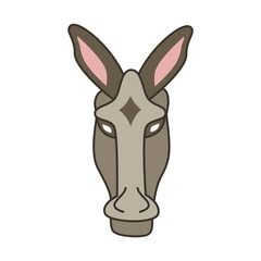 Fototapeta na wymiar Horse head isolated for mascot symbol design