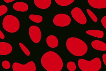 Abstract red shape pattern for packaging wallpaper