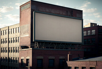 Obraz premium billboard on the roof