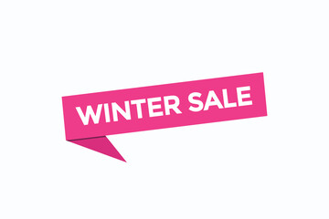 winter sale button vectors.sign label speech bubble winter sale
