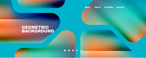 Geometric fluid shapes with liquid colors abstract background. Vector Illustration For Wallpaper, Banner, Background, Card, Book Illustration, landing page