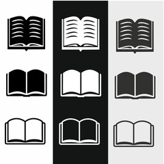 Book icon symbol vector image. EPS 10