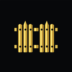 gold fance icon vector illustration design logo template flat style trendy collection