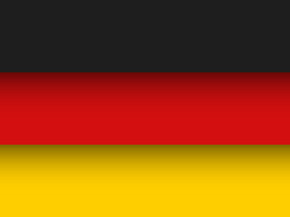 Flag of Germany. Paper cut vector background. Editable vector illustration.