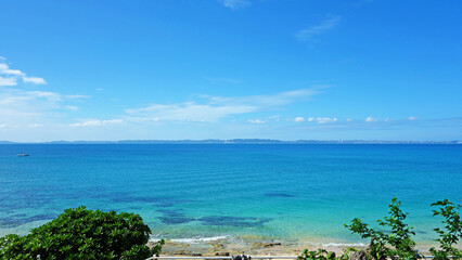 沖縄の風景 沖縄県うるま市 津堅島 海 ビーチ
