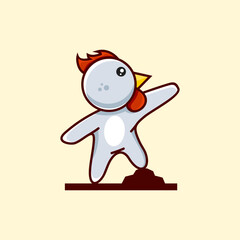 cute rooster cartoon design