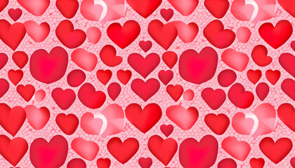 wallpaper hearts pattern, romance, valentine's day, vector illustration