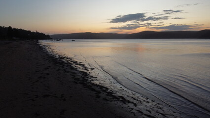 Fototapeta premium Sunset on the beach in Australia