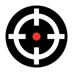 Modern gun sight icon. Aim icon. Vector.