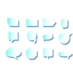 premium vector l Set bundle of empty speech bubbles colors, aesthetics sticker and amazing design.