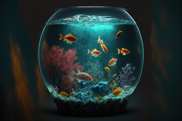Aquarium created with Generative AI technology