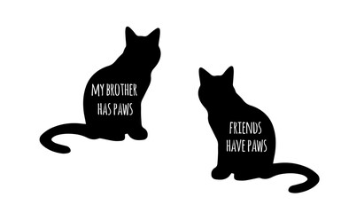 You me and the cats svg, cat svg, cat SVG Bundle, Hand drawn inspirational quotes about cats.
