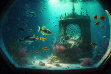 Aquarium created with Generative AI technology