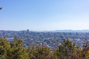 日本の岡山県岡山市の美しい風景