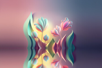 Abstract Floral Design