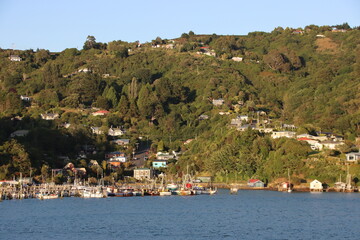 Fototapeta premium The small town of Port Chalmers on Otago Harbour near the city of Dunedin on New Zealand's South Island.