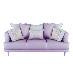 Modern sofa on isolated  background.
