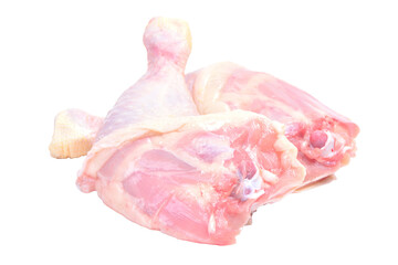 Raw chicken legs isolated
