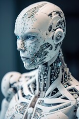 Obraz na płótnie Canvas Android Cyborg Robot AI, Generative AI