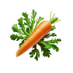 carrot (vegetable ingredient) isolated on transparent background cutout