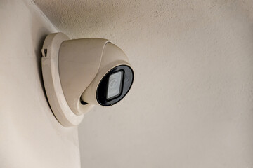 Security Camera System, CCTV Cameras installed indoors on the wall mounted - 568314065