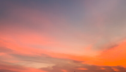 Beautiful of sunset sky for background texture, nature background, sky background.