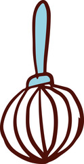 Illustration of a Whisk in Hand-Drawn Style