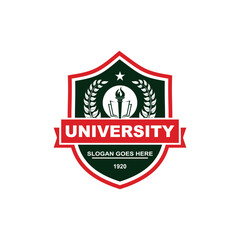 University vector logo template