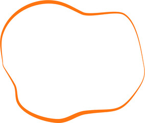 Aesthetic Blob Line Design Element Vector