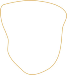 Aesthetic Blob Line Design Element Vector