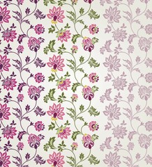 wedding card design, traditional paisley floral pattern , royal India	